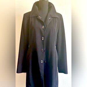 Anne Klein Black Longline Winter Coat, Medium